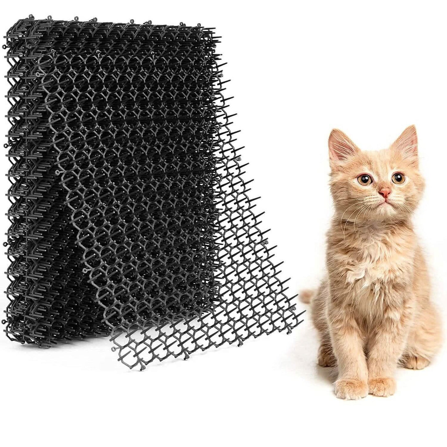 10-Piece: Cat Repellent Scat Mat with Spikes