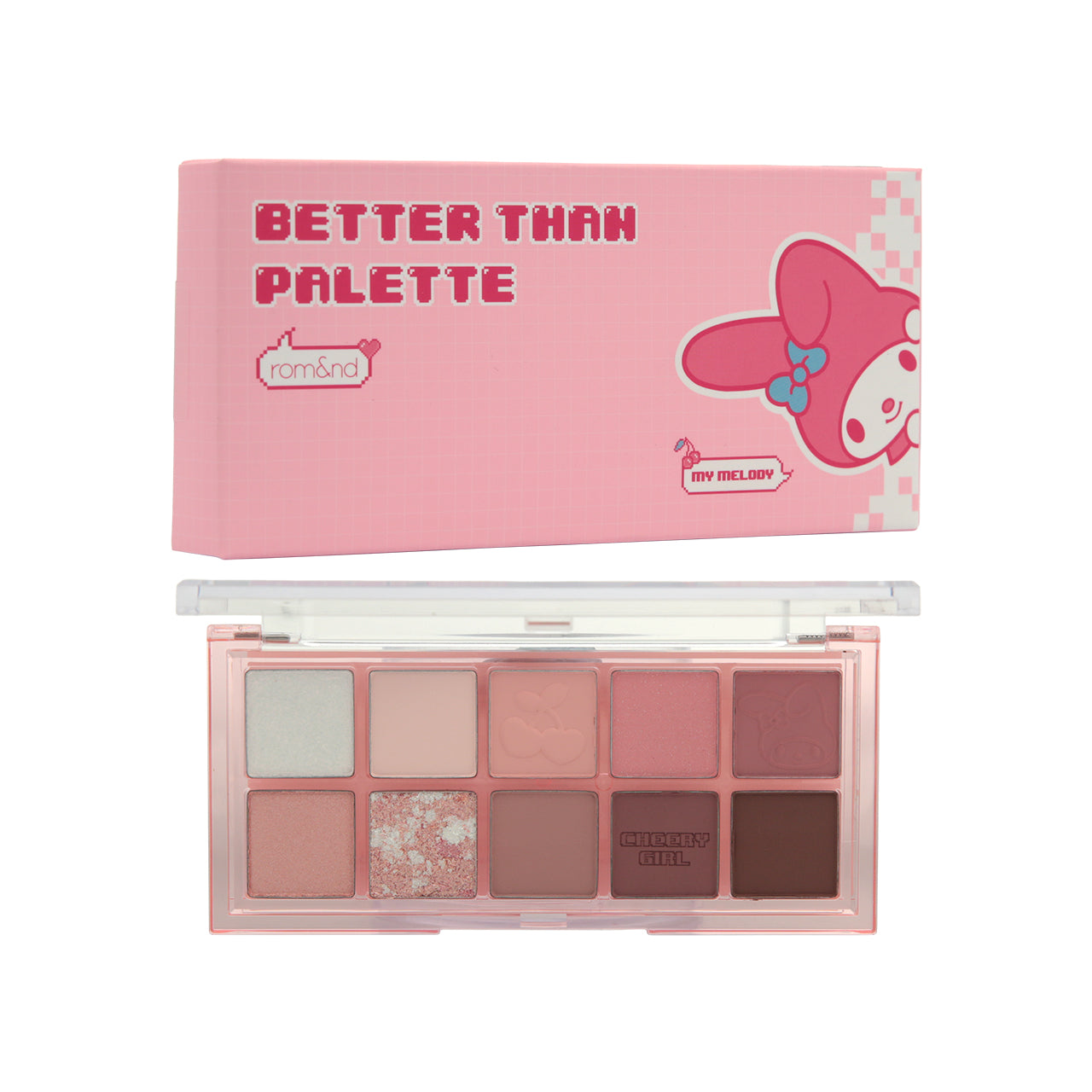 Rom&nd Sanrio My Melody Better Than Palette #10 My Cheery Garden 8.5g