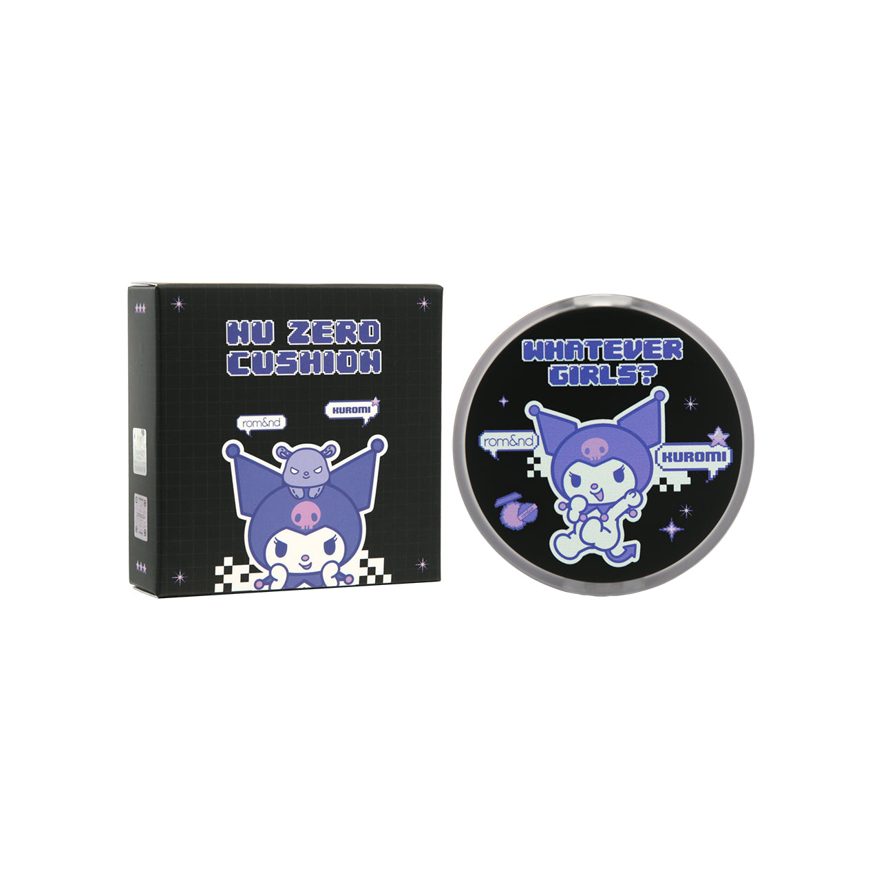 Rom&nd SPF24PA++ Sanrio Kuromi Nu Zero Cushion #04 Beige 23 15g