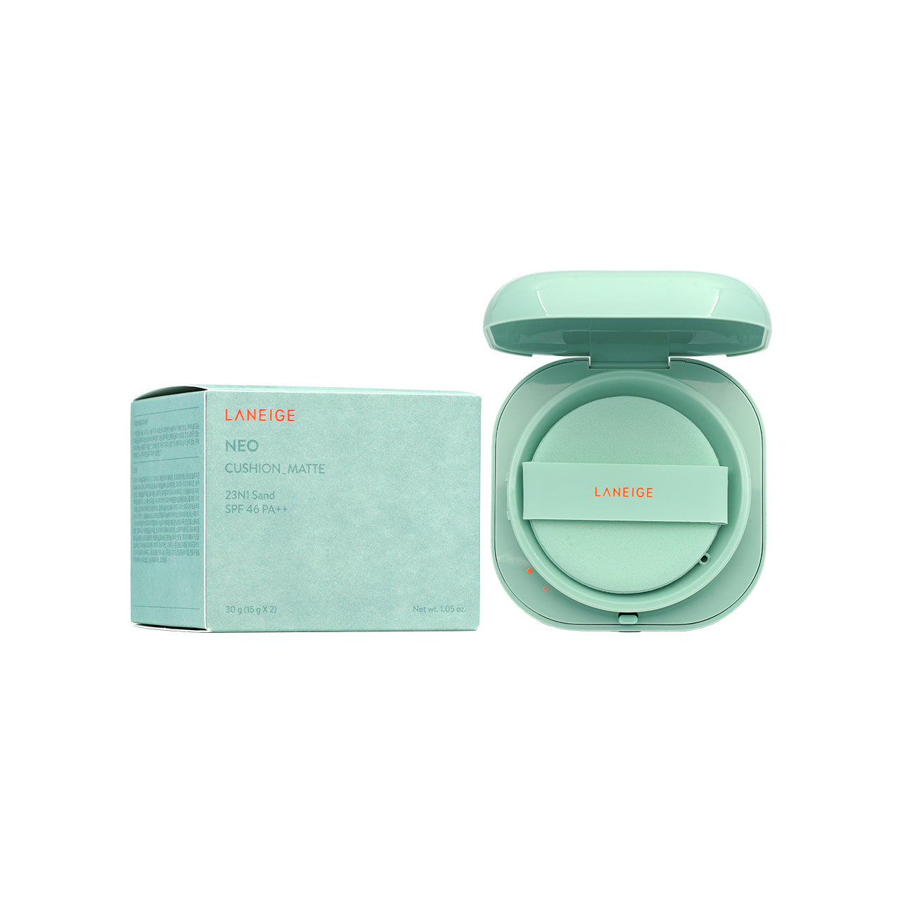 Laneige NEO Cushion Matte SPF46 PA++ #23N1 Sand 15g x 2pcs