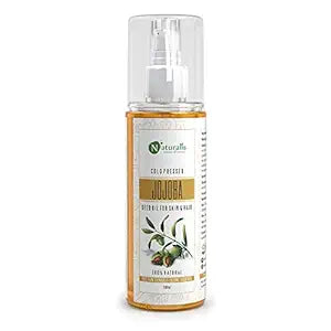 Naturalis Essence Of Nature Cold Pressed Carrier Oil For Skin Lightening, Pigmentation, Stretch Marks, Acne Scars, Wrinkles, Aging - 200 ML (Jojoba)