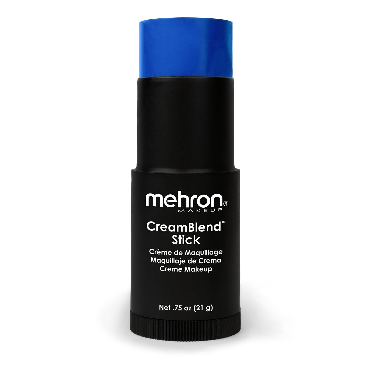 Mehron Makeup CreamBlend Stick | Face Paint, Body Paint, & Foundation Cream Makeup | Body Paint Stick .75 oz (21 g) (Blue)
