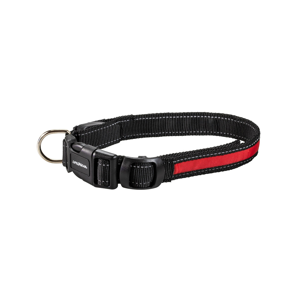 Life+Gear 41-3950 Rechargeable Glow Dog Collar, Large