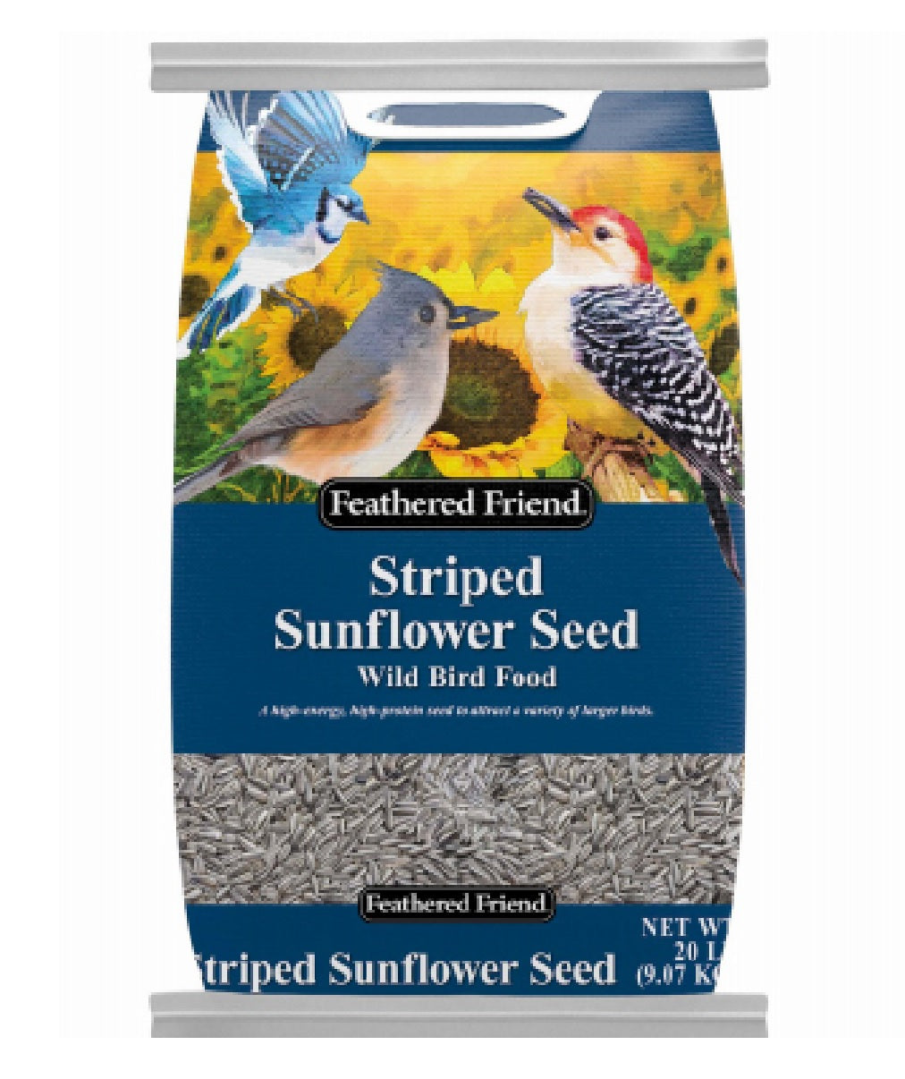 Feathered Friend 14419 Striped Sunflower Seed, 20-Lbs