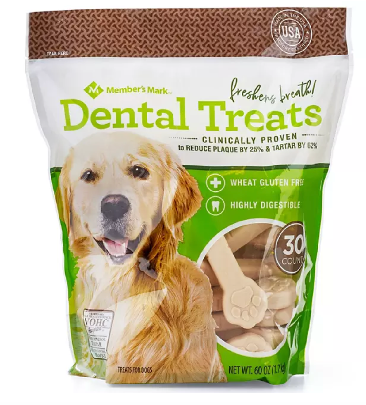 Dental Chew Treats for Dogs (60 oz.)