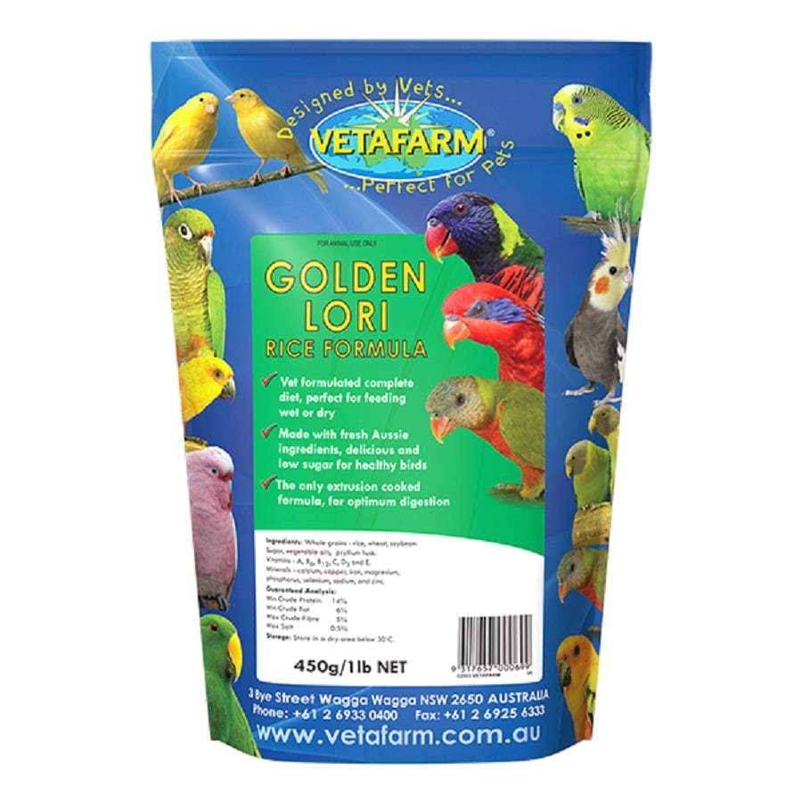 Vetafarm Golden Lori Rice Formula