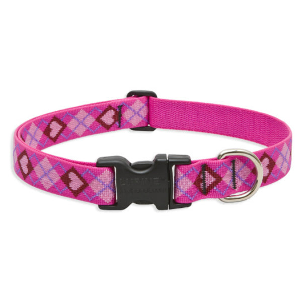 Lupine 14253 Originals Adjustable Collar for Large Dogs, Puppy Love, 1" x 16-28"