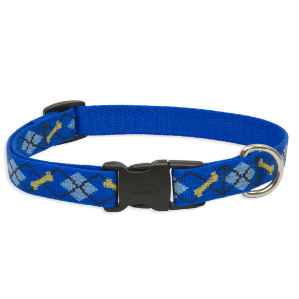 Lupine 41835 Originals Adjustable Collar for Small Dogs, Dapper Dog, 1/2"x10-16"