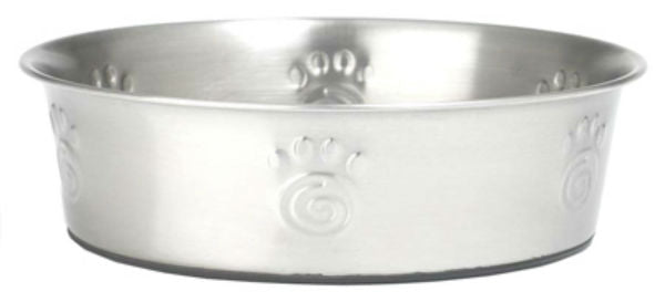 PetRageous Designs® 60050 Cayman Classic Stainless Steel Non-Skid Bowl, 3-Qt