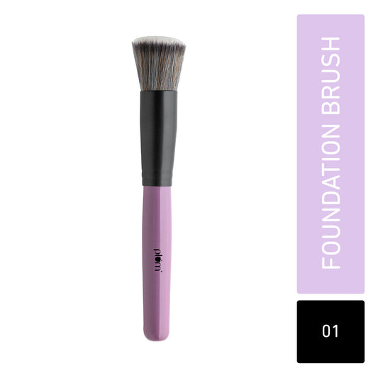 Plum Goodness Soft Blend Foundation Brush - 50 gms
