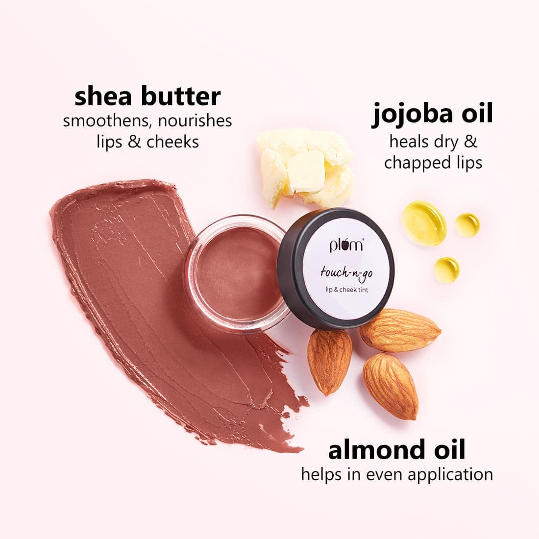 Plum Goodness Touch-N-Go Lip & Cheek Tint - 4.5 gms