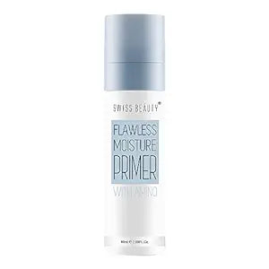 Swiss Beauty Flawless Moisture Primer with amino, Face Makeup, White, 80ml