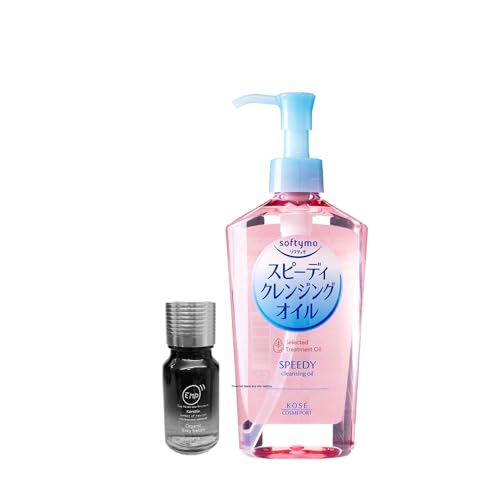 SOFIA BY ODE Softymo Cleansing Oil for Makeup- Speedy Cleansing Oil 7.8 Fl Oz Bottle with EMP Hair Serum Bundle Set