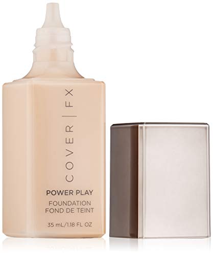 Cover FX Power Play Foundation: Full Coverage, Waterproof, Sweat-proof and Transfer-Proof Liquid Foundation For All Skin Types G20, 1.18 fl. oz.