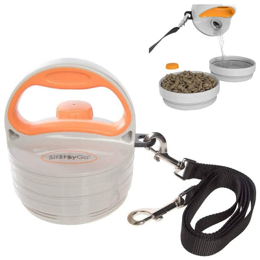 4-in-1 SitStayGo Grab n' Go Pet Dinette and Leash