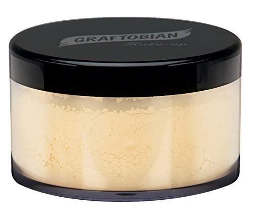 Graftobian HD LuxeCashmere Setting Powder - Banana Creme Pie (0.7 oz) - No Flashback, Matte, Silky Smooth Finish