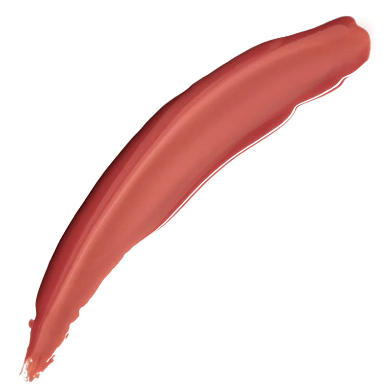 Pley Beauty Lust + Found Glossy Lip Lacquer - Ethel - Product smear showing color