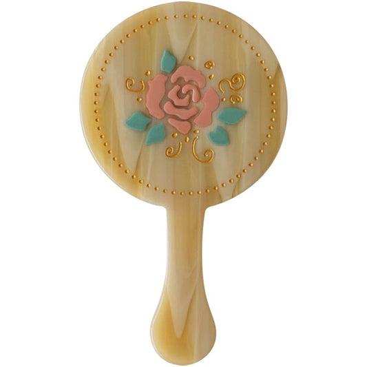 Eco Vintage Rose Makeup Mirror with Pouch