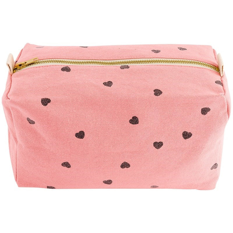 Heart Toiletry Bag - Pink