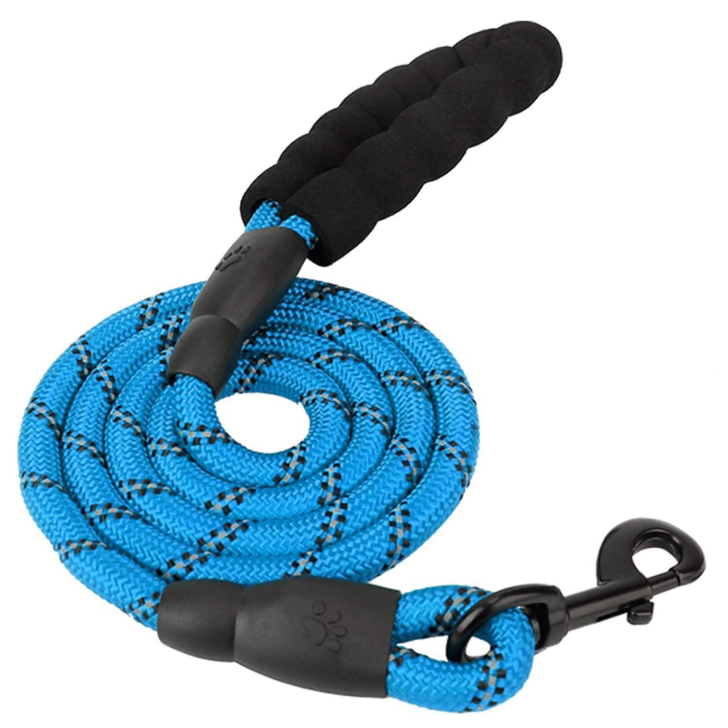 5 Ft. Dog Leash with Foam Handle Pet Supplies Blue - DailySale