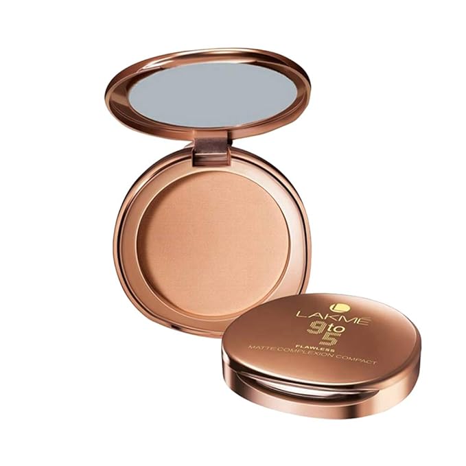 Lakme 9 to 5 Flawless Matte Complexion Compact Powder, Almond - 8 gms