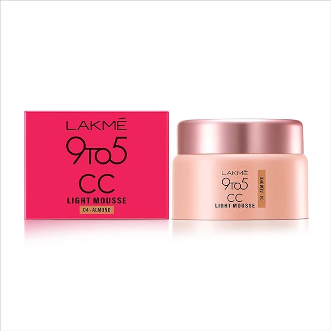 Lakme 9 to 5 CC Mousse Almond SPF 30 - 25 gms