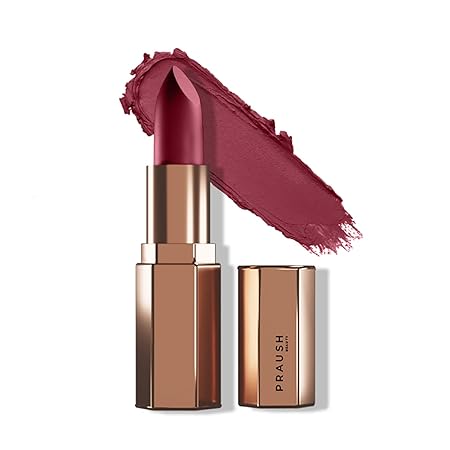 Praush Beauty Plush Matte Lipstick - Wine O' Clock - 4 gms