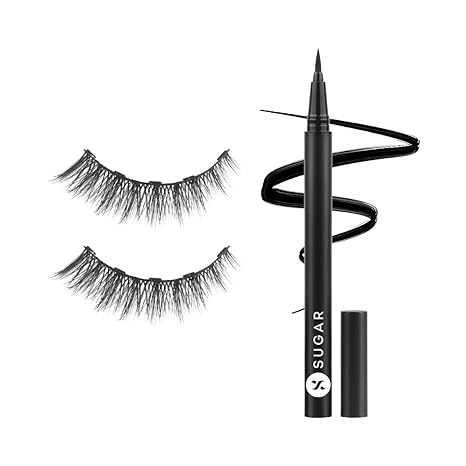 Sugar Cosmetics Maximeyes Drama Magnetic Eyelashes & Eyeliner - 3 ml