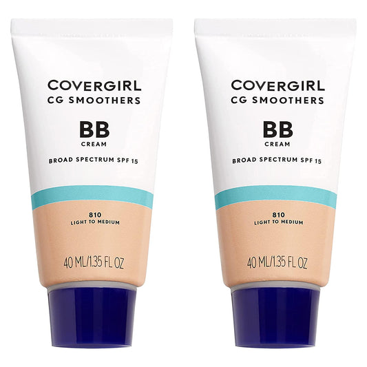 COVERGIRL Smoothers Lightweight Bb Cream With Spf 15, 810 Light To Medium Skin Tones, 2 Count