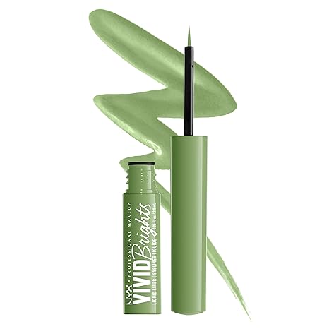 NYX Professional Makeup Vivid Bright Liquid Eyeliner - Ghosted Green - 2 ml