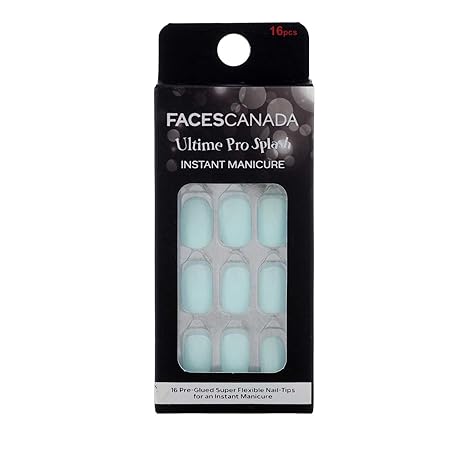 Faces Canada Ultime Pro Splash Instant Manicure 16 Pcs Press On Nail Extensions