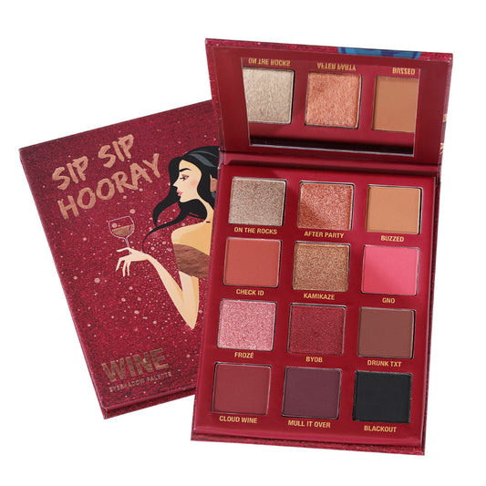 Typsy Beauty Sip Sip Hooray Wine Eyeshadow Palette - 1 pcs