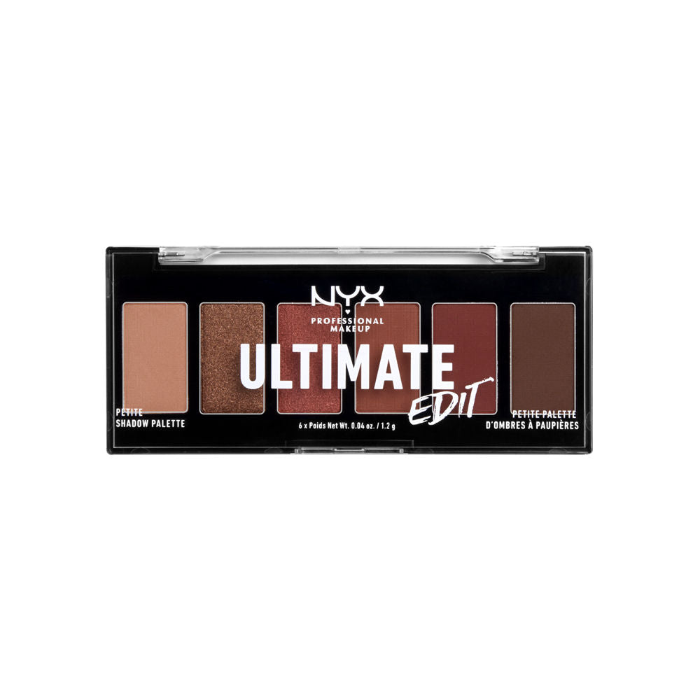 NYX Professional Makeup Ultimate Edit Petite Shadow Palette - Warm Neutrals - 1.2g Each
