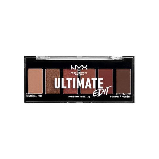 NYX Professional Makeup Ultimate Edit Petite Shadow Palette - Warm Neutrals - 1.2g Each