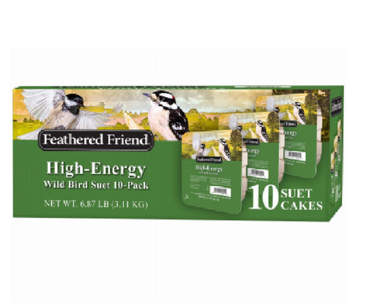Feathered Friend 14380 High-Energy Wild Birds Suet Cake, 10 Piece