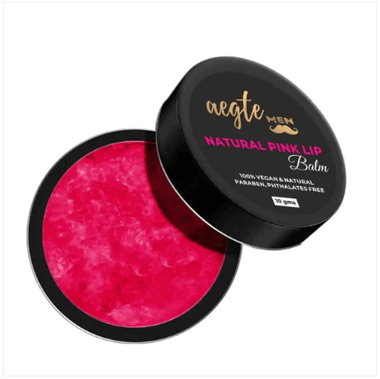 Aegte Men Natural Pink Lip Balm - 10 gms