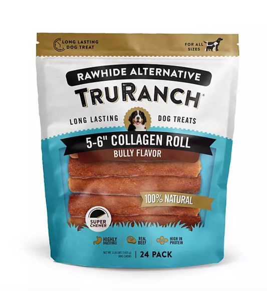 TruRanch Collagen 6" Bully Rolls, 24 ct.