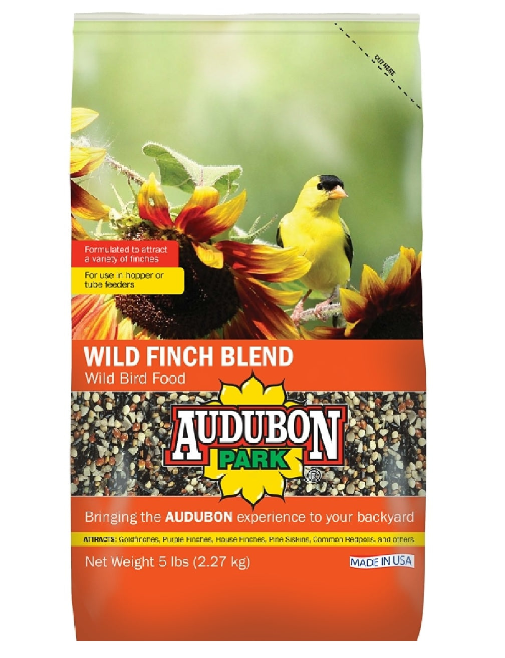 Audubon Park 12229 Wild Finch Blend Bird Food, 5 Lbs