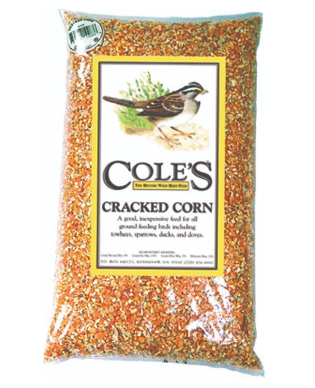 Cole's CC10 Cracked Corn Wild Bird Seed, 10 Lb