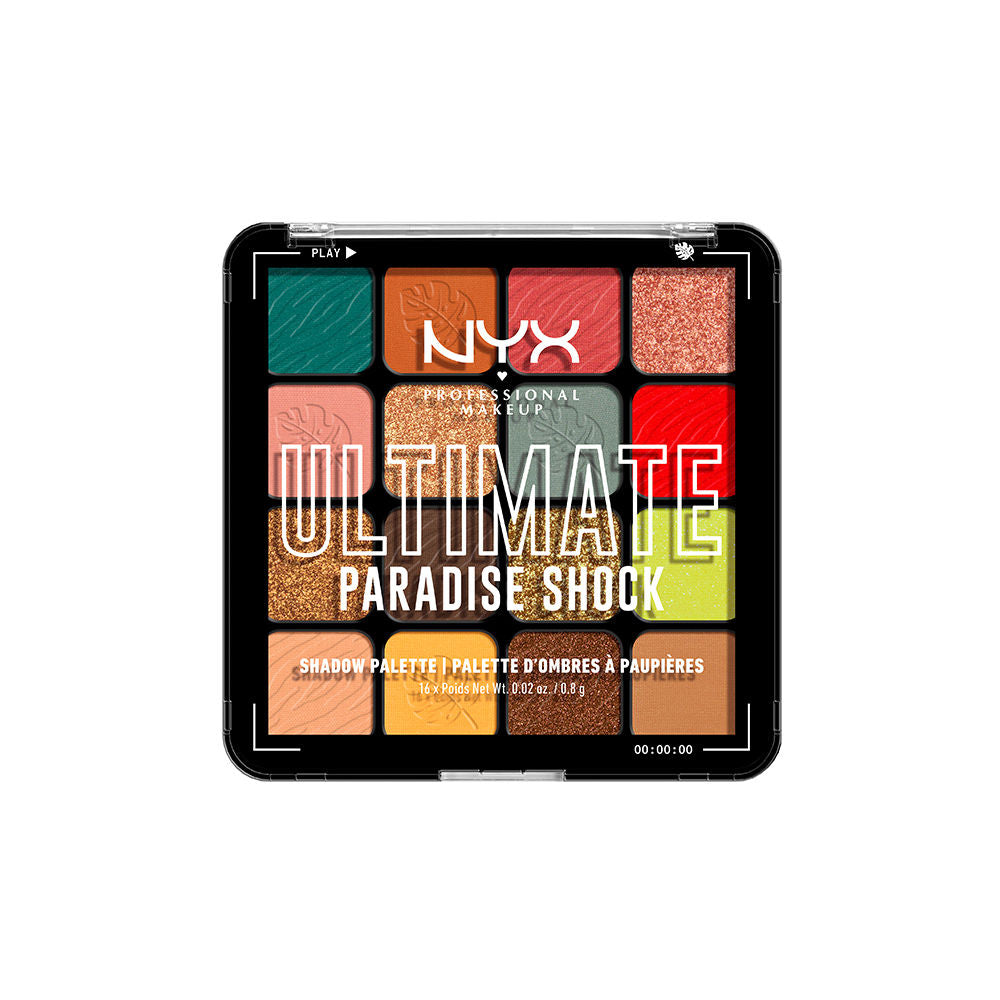 NYX Professional Makeup Ultimate Shadow Palette - Paradise Shock - 13.6 gms