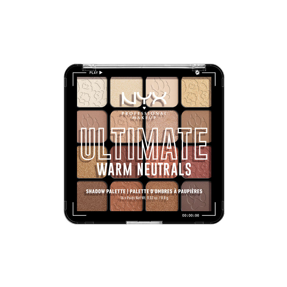NYX Professional Makeup Ultimate Shadow Palette - Warm Neutrals - 13.6 gms