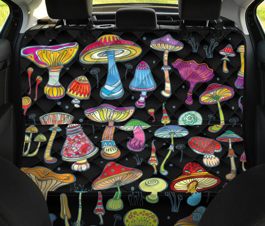 Magic Mushrooms Dog Car Seat Covers