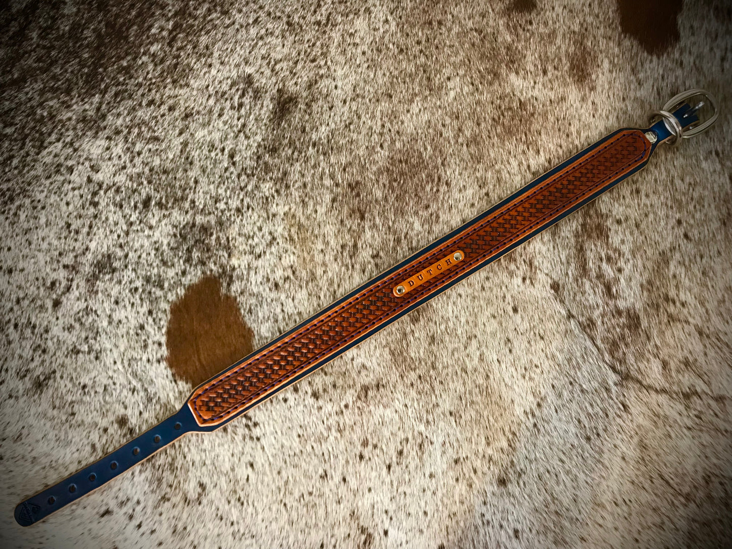 Basket Weave double layered collar