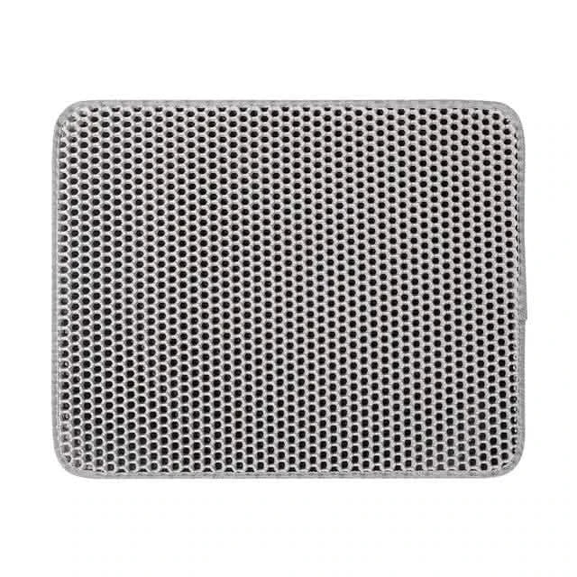 Waterproof EVA Double Layer Cat Litter Trapping Pet Litter Box Mat Clean Pad Pet Supplies Gray 30x30cm - DailySale